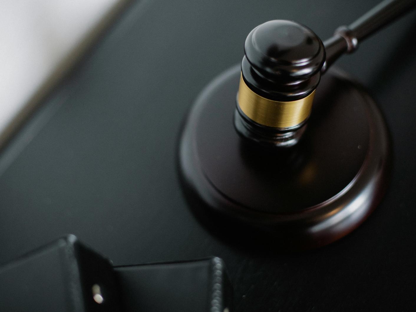 Close-up photo of a wooden gavel